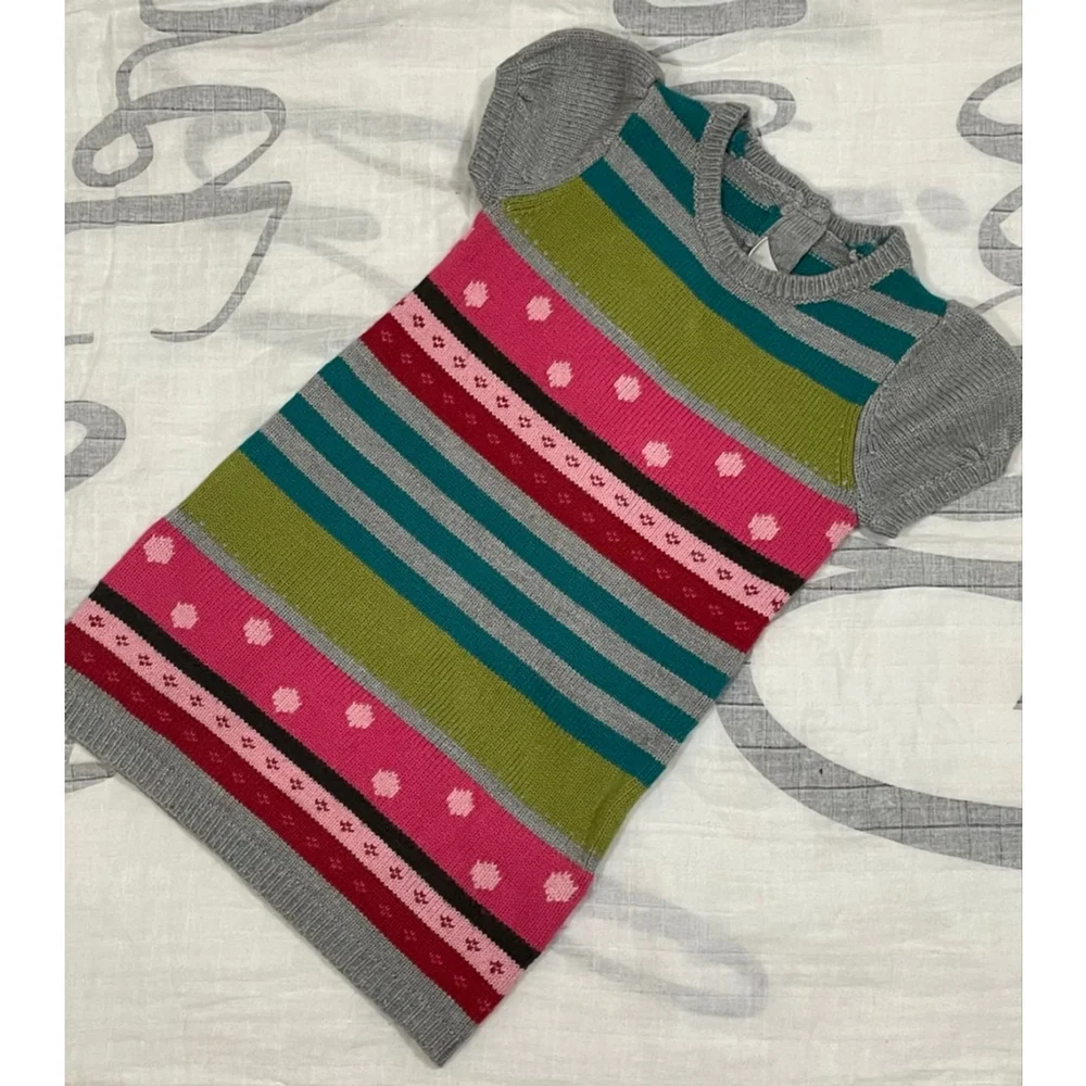 Girls Crazy 8 striped 24 months sweater dress